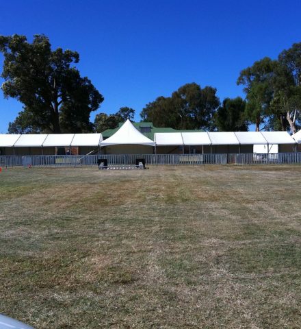 Large marquee setup