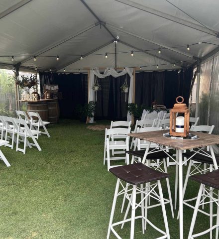 6mx9m marquee black wall silk